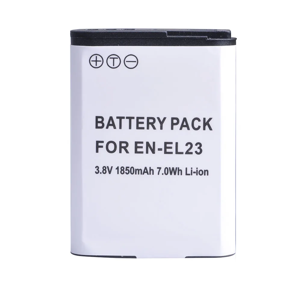 3X1850 mah EN-EL23 Uložak li-ion baterija + led USB Punjač za Nikon Coolpix P610, S810c B700, P900, P600, Digitalni fotoaparat