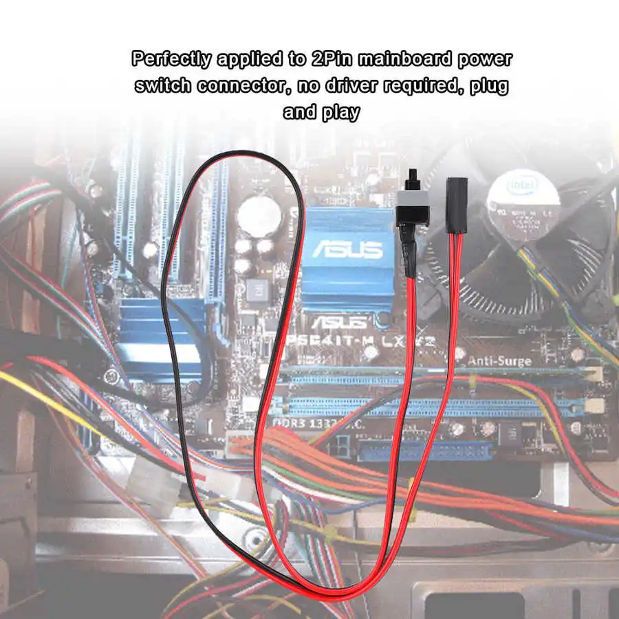 Kabel za napajanje ABS s 2 kontakta za ponovno pokretanje RAČUNALA na kućištu računala ATX Kabel razdjelnik napajanja Gumb za prebacivanje matične ploče na kućište ATX