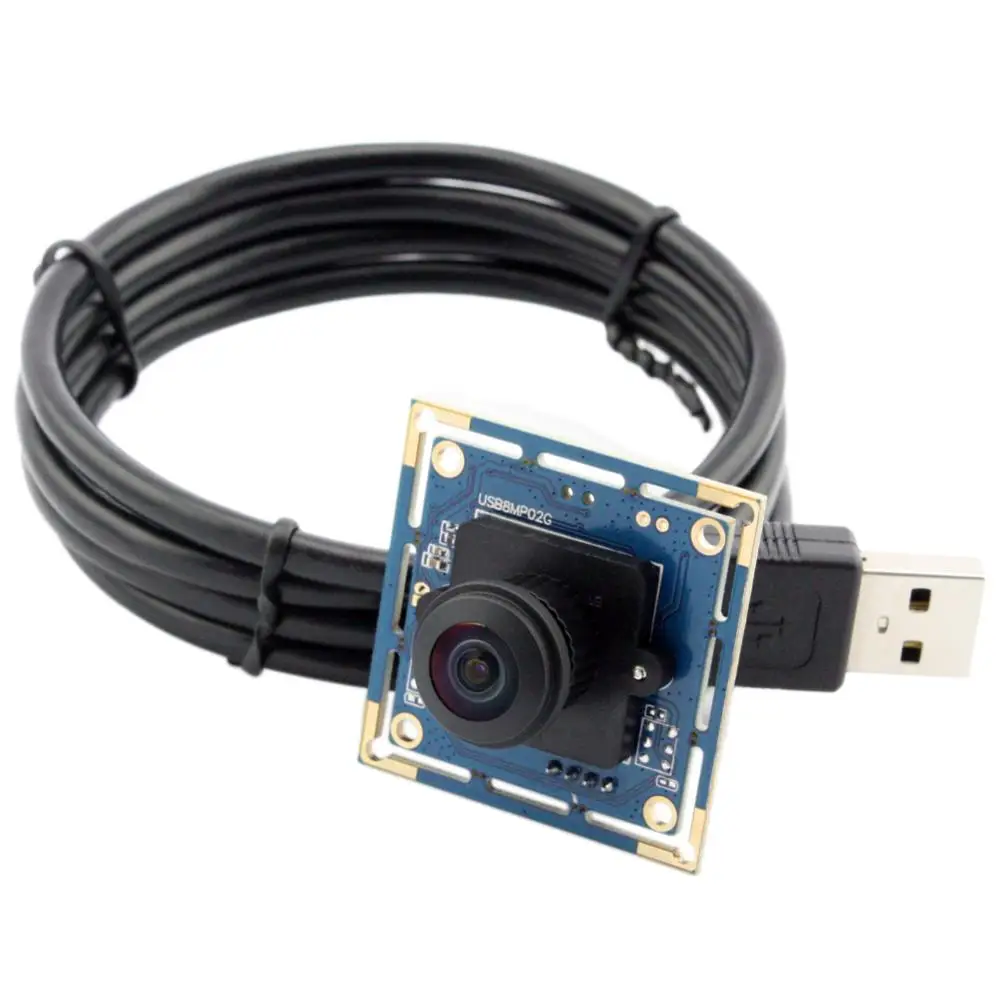 Modul kamere ELP visoke rezolucije 8 megapiksela web kamera USB širokokutni objektiv 