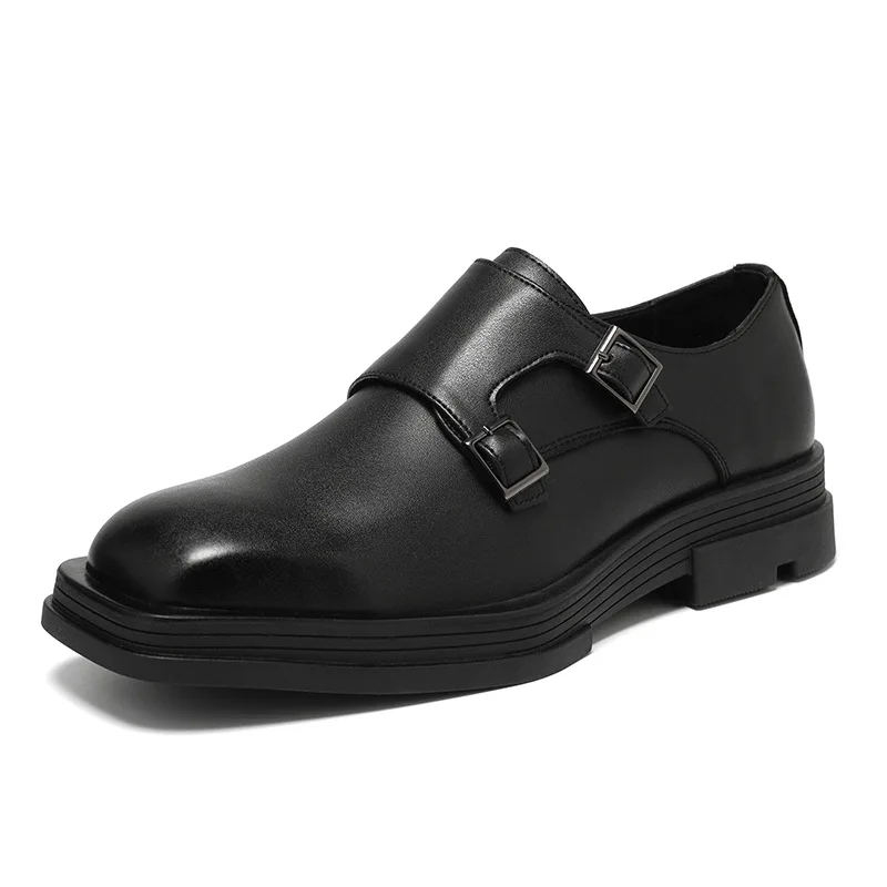 muška modna obuća ponuda za svadbene zurke, branded dizajnerske cipele za vožnju s trga vrhom, crnci trend лоферы na platformi mladih cipele