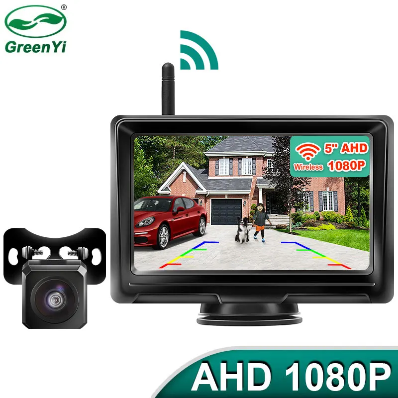 Wireless HD AHD 1920x1080P 5 cm, 2 kanala, auto video snimač za parkiranje s bežičnim odašiljačem, skladište AHD prednji retrovizor