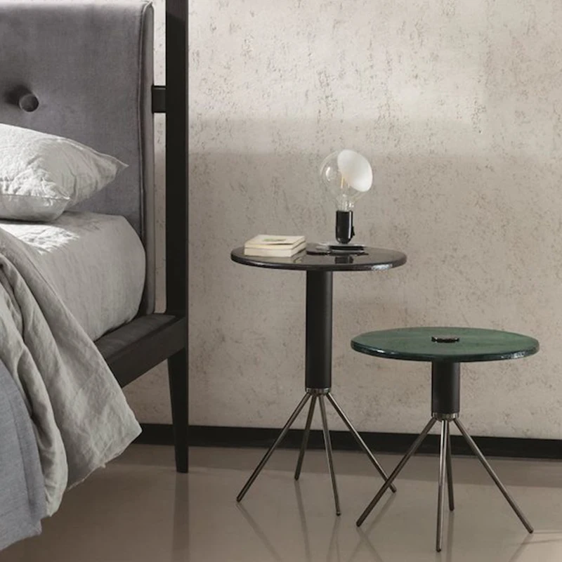 Приставной stol Moderan minimalistički talijanski Jednostavan Luksuzni Lopatica Hu Mu Od Nehrđajućeg Čelika Odvojivi Mali okrugli Stol Namještaj Za dom