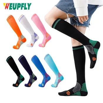 1 Par medicinskih sportskih kompresije čarapa za muškarce, 20-30 mm hg. žlice., čarape za medicinske sestre edem, dijabetes pomagala proširenih vena