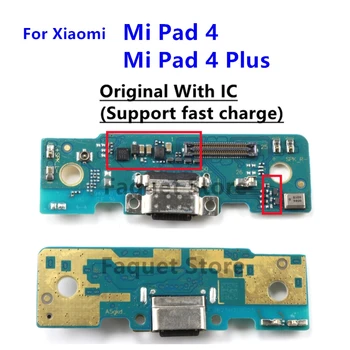100% Originalni USB priključak za punjenje, utičnica, naknada punjača Flex za Xiaomi Mi Pad 4 Plus, priključne stanice Pad 4, priključak s mikrofonom