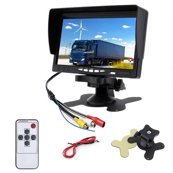 12-24 U 7-inčni zaslon u HD monitor TFT LCD za automobil, kamion, Kamere za nadzor retrovizor