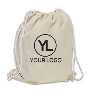 150 kom./Veleprodaja, običaj logo, pogodan za recikliranje, 100% Pamuk, ruksak na tenis rukomet, sportsku torbu za putovanja torba za teretanu sa žice