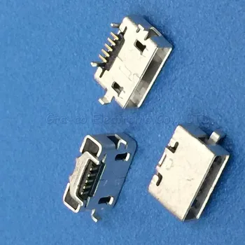 30 kom./lot, USB-Micro 5P s rožnatog priključkom tipa AB s trga usta, USB utičnica