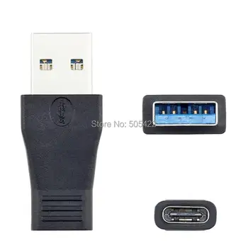 50 kom./lot USB-C 3.1 Type C Ženski adapter za prijenos podataka USB 3.0 A muški