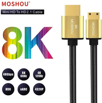 8K Mini HDMI kompatibilan kabel kompatibilan s HDMI-kompatibilan kabel HDMI kompatibilan kabel 2.1 Podrška 8K pri 60 Hz 4K na 120 Hz 48 Gbit/s eARC HDR10 HDCP2.2