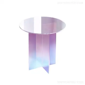 Akril u boji stolić Potrošačke Jednostavan Moderan boji kauč, приставной stol u stilu Ins, Dizajn Okrugli stol internet poznate osobe