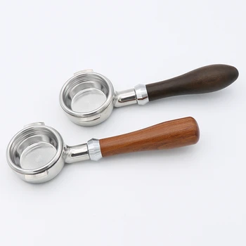 Aparat E61 od nehrđajućeg Čelika 58 mm, bezdan držač filtera, ručni filter, drvena ručka, profesionalni pribor za espresso kavu