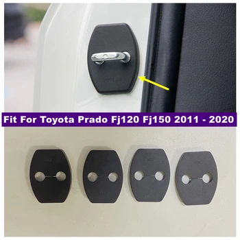 Auto Oprema Unutarnja poklopac brave vrata pogodna za Toyota Prado Fj120 Fj150 2011-2020 Crni komplet zaštite salona