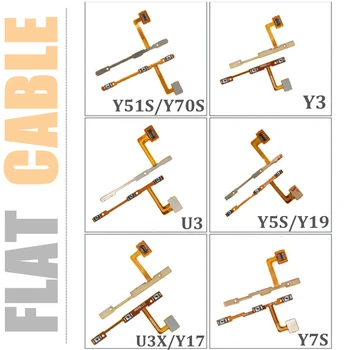 Bočna Tipka za uključivanje/isključivanje Napajanja Flat Kabel Za Vivo Y51S Y3 Y5S Y7S Y19 Y70S U3 U3X Y17 Gumbi za povećavanje/smanjivanje glasnoće Fleksibilna traka