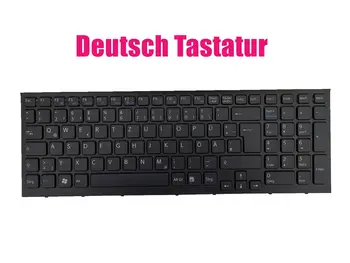 Deutsch Schwarz Rahmen Tastatur for SONY Vaio VPC-EB series