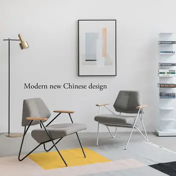 Dizajn jednokrevetna sofa fotelja za odmor minimalistički moderan minimalistički skandinavski tkanina stolica za lijenu spavaće sobe, stolica za kauč, fotelja-sofa