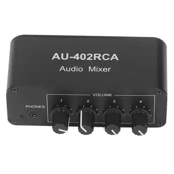 Dvosmjerno аудиопереключатель, 4-stazni stereo L R zvučni kanal, 4 ulaz 2 izlaz, RCA razdjelnik, selektor