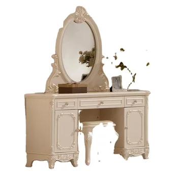 Europska ogledalo stol, starinski ormar za spavaću sobu, francuski namještaj, francuski toaletni stol p10198