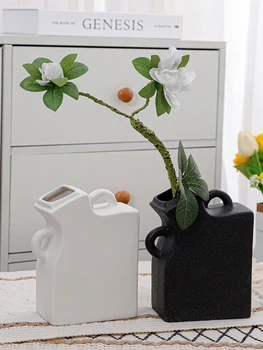 ins Nordic gruba keramika, vazu za suho cvijeće, jednostavan kućni mat keramički ukras za dom, uređenje prostorija
