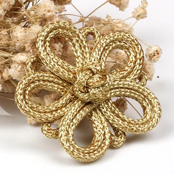 Izvrsni visokokvalitetna vintage gold gumb u obliku cvijeta, bobby pin za odjeću, od tkanina, ukrasni pribor za ručni rad, gumbi