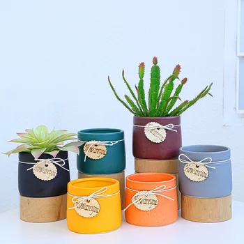 Jednostavan Boji lončanica, Keramike Lonac za sukulenti, Sadilica za biljke bonsai, Home Dekor, Ukras Vrta, Stolne Dekoracije