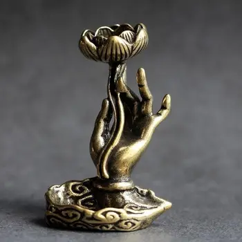 Kineski brončani umetak za tamjan Buddha je od Mesinga sa obrnutim tokom, ukras za tamjan, dar