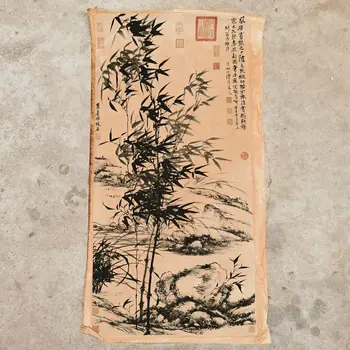 Kineski Stari svitak Shi Tao Bamboo Painting Rižin papir za crtanje Kriška
