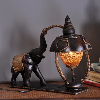 Kreativna svjetiljke u obliku slona za spavaće sobe: lampara de mesa: lampe abajour