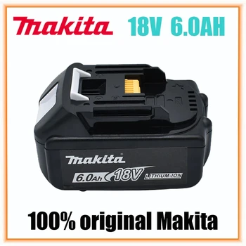 Makita 100% originalna baterija baterija baterija baterija baterija za električne alate 18V 6.0 Ah sa led litij-ionske zamjene LXT BL1860B BL1860 BL1850