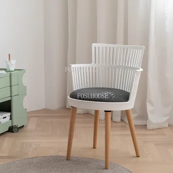 Moderni kuhinjski namještaj, plastični blagovaona stolice, minimalistički Balkon, stolica za odmor od punog drveta sa visokim nogama, skandinavski home blagovaona stolice