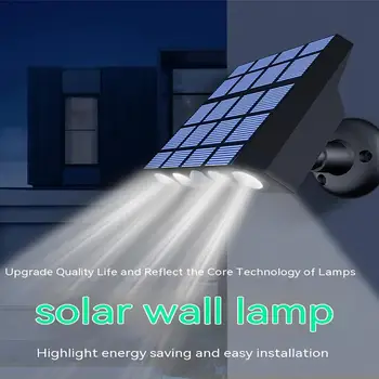 Moćna led solarni zidne lampe, vodootporni vanjski senzor pokreta, ulica lampa za vrtne staze, garaže, vrt, dvorište žarulje