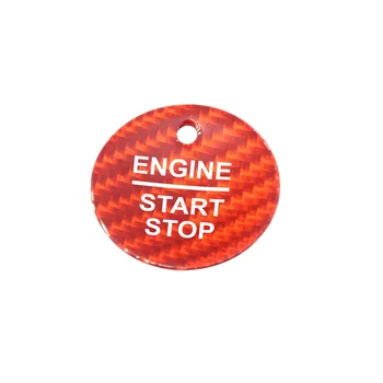 Naljepnica na gumb za pokretanje uređaja za paljenje automobila za Ford Everest Mondeo Ecoboost Escort F150 Explorer Focus Edge (crvena)
