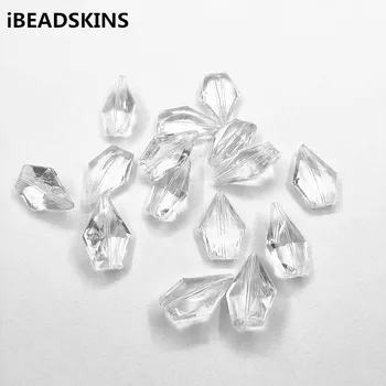 Novi dolazak! 27x18 mm 220 kom. Prozirne akrilne perle u obliku dijamanta za ogrlice, naušnica, nakit ručne izrade