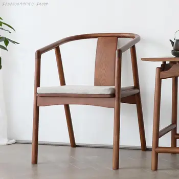 Novi stolica u kineskom stilu, moderno blagovaona stolice od punog drveta za kućnu restorana, откидывающийся gost komercijalni stol, kružnom stolica