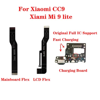 Originalni USB priključne stanice za punjenje, priključak za plaće, zaslon, LCD zaslon, fleksibilan kabel, zamjenski dijelovi za Xiaomi CC9 Mi 9 Lite