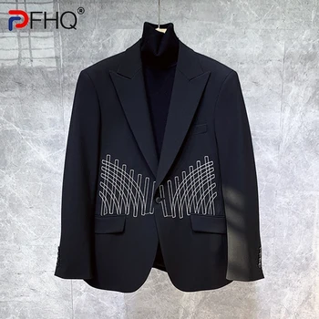 PFHQ Jesen pluća luksuzni kvalitetne tanke blazers Gospodo lijepe svakodnevne sportske jakne s jedne пуговицей 21Z1841