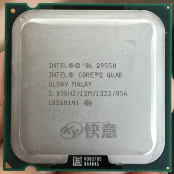 Quad core procesor Intel core 2 Q9550 CPU 12M Cache, stolni procesor LGA775, s učestalošću od 2,83 Ghz