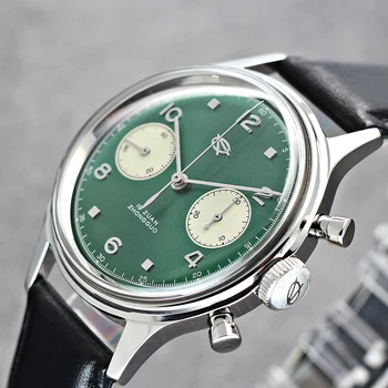 RED STAR Limited Edition Green 1963 Gospodo vojne mehanički sat sa хронографом 38 mm Pilot Air Force Clock with Gooseneck