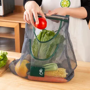 Rotirajući nadvoji torba za pohranu, torba za pohranu, prozračna solidna nosiva organizacija s ručkom, Set za voće i povrće za dom