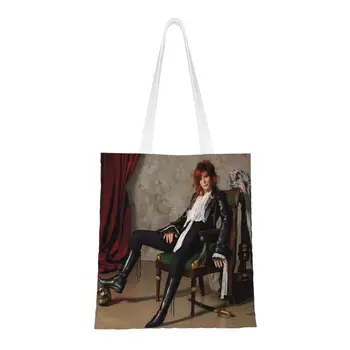 Shopping bag Mylene Farmer, ženska холщовая torba-тоут, izdržljiva torba za shopping francuske pjevačice