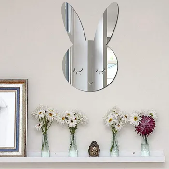 Skandinavska akrilno ogledalo, Dječji Crtić dekorativni Kupatilo, Dječja Soba, Slr okvir s Rabbit, Kreativne Dekoracije za zidove doma umjetnosti