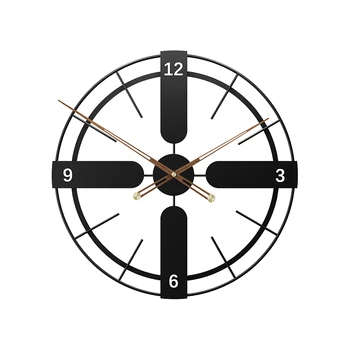 Skandinavski metalni zidni sat za dnevni boravak, Bešumni klasične velike umjetničke sat za uređenje doma, Automatski Orologio Da Parete, Dar