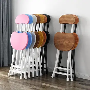 Sklopiva stolica za blagovaonice, Namještaj, stolice za kuhinju, moderna Jednostavnost, kuhinjski stolac u skandinavskom stilu, studentski prijenosni stolica