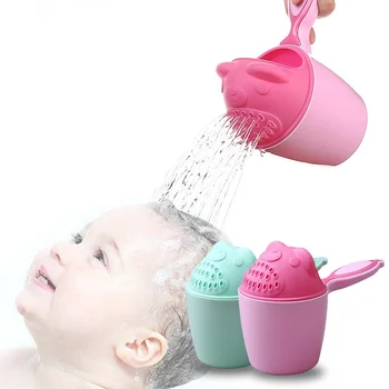 Slatka Crtani kape za kupanje bebe, šalicu za šampon, dječja sredstvo za kupanje, dječji žlice za tuširanje, čaša za pranje kose, dječji alat za kupanje
