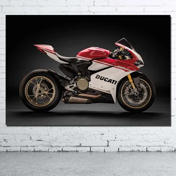Ukrasne slike Ducati Superbike Motocikl desktop slika na Platnu platno Tiskano zid umjetnički plakat