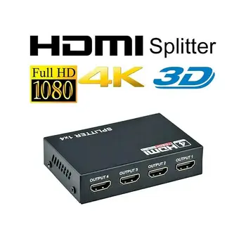 Ultra HD 1*4 HDMI Razdjelnik hub 1In4 Out 4K 3D 4-Smjerni distributer signala HDMI
