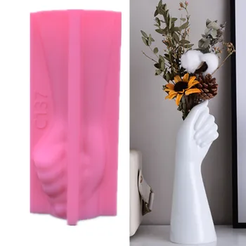 Uradi sam, vaza za ruke, epoksidna silikonska forma, oblik za ruke, lončanica, biljka, beton, gips, silikonska forma, ženski oblik za vaze za body art