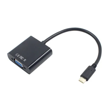 USB-C USB3.1 Type C kabela adaptera VGA Mužjak to VGA Female pretvarač prijenosa 1080P video za Macbook 12 cm