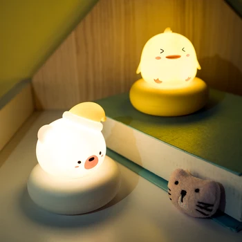 USB Punjiva led noćno svjetlo Medvjed, Zec, Mačka, Patka, Slatka lampe za kuće, Spavaće sobe, Dječje Igračke na dar