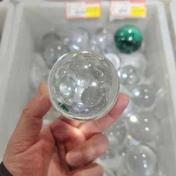 Vrući globus s prozirnim poklopcem 25-60 mm, kristalnu kuglu za fotografije opseg, ukras za kućne prostorije, ukrasni globus, Kugla