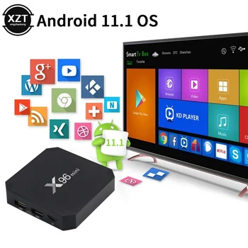 X96 mini TV Box Android 11 Smart TV Box Amlogic S905 Quad 1/2 GB 8/16 GB 2,4 G WiF 64 bita media player pojedinca ili kućanstva